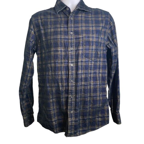 Rodd & Gunn Men’s Navy Green‎ Plaid Button Up Woven Shirt Sz S Elevated Basics - Picture 1 of 13